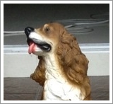 ตุ๊กตาสุนัขปูนปั้น พันธุ์อเมริกัน ค็อกเกอร์สเปเนียล(American Cocker Spaniel) Size L