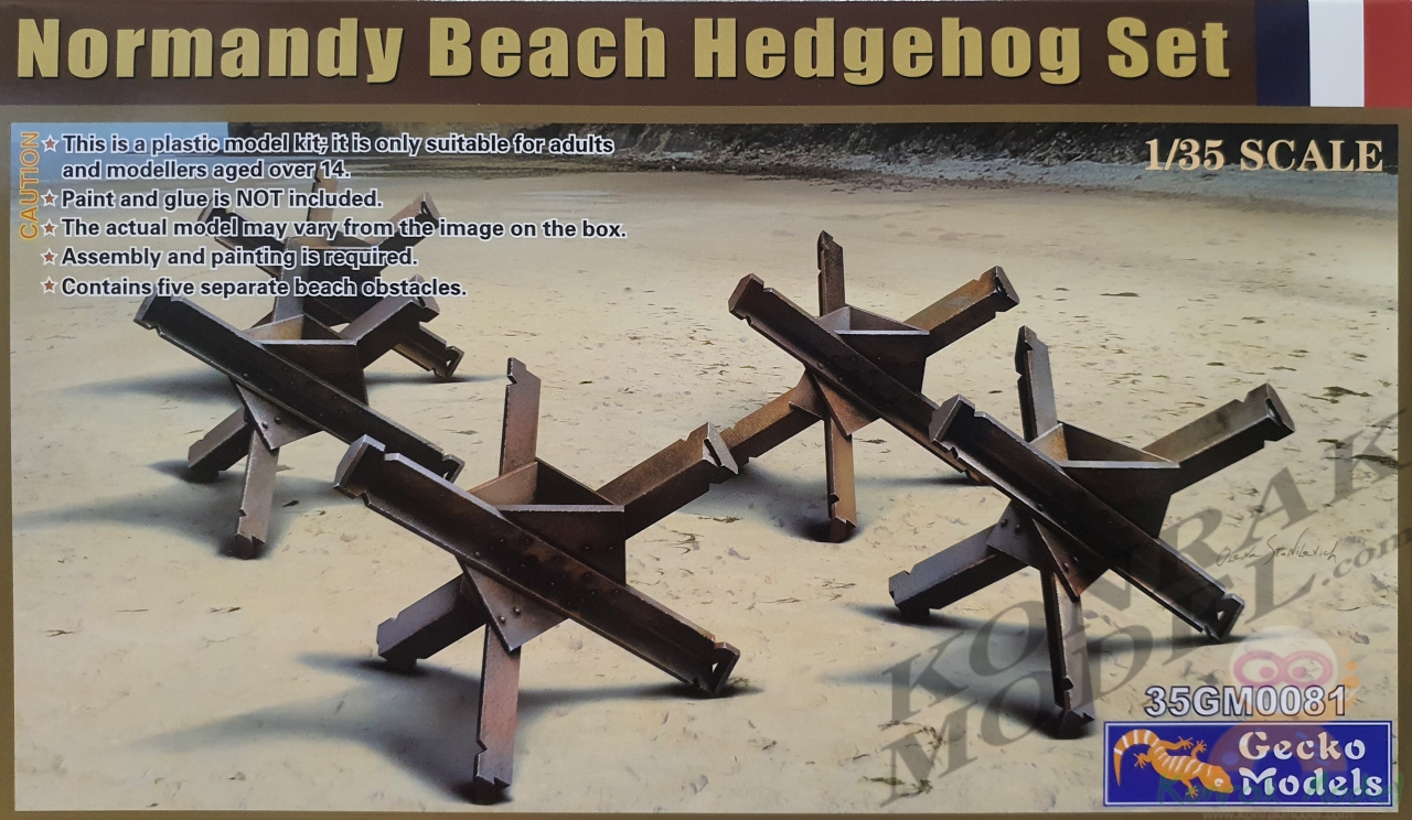 35GM0081 NORMANDY BEACH HEDGEHOD SET [1/35]