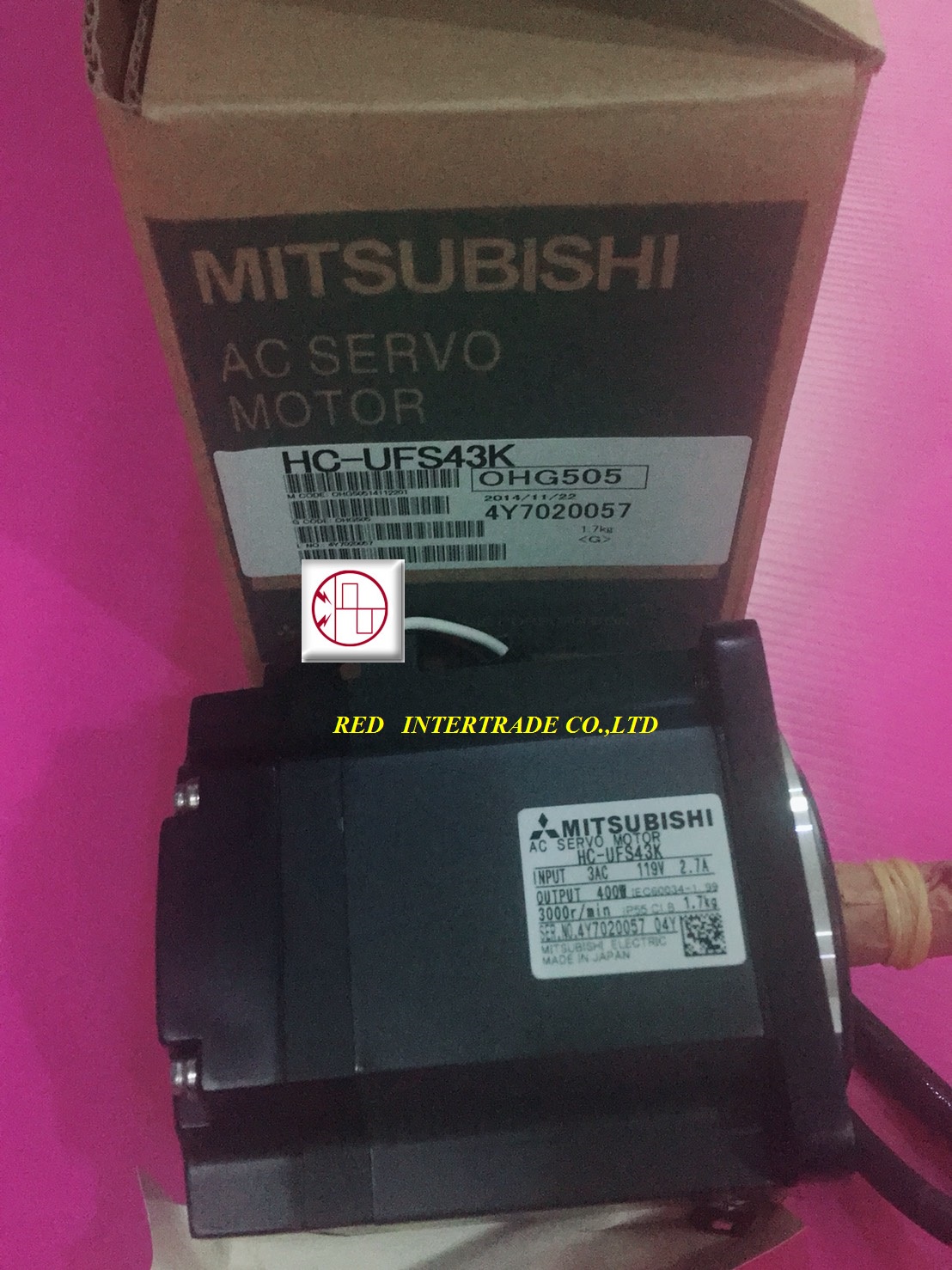 ขาย SERVO MOTOR HC-UFS43K MITSUBISHI