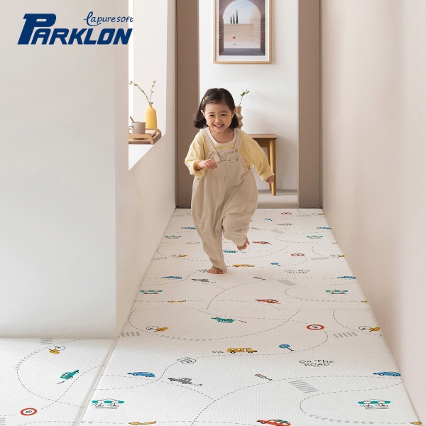 New! แผ่นรองคลาน PARKLON รุ่น La Pure Soft Mat ขนาด 100x140x1.2cm ลาย On The Road
