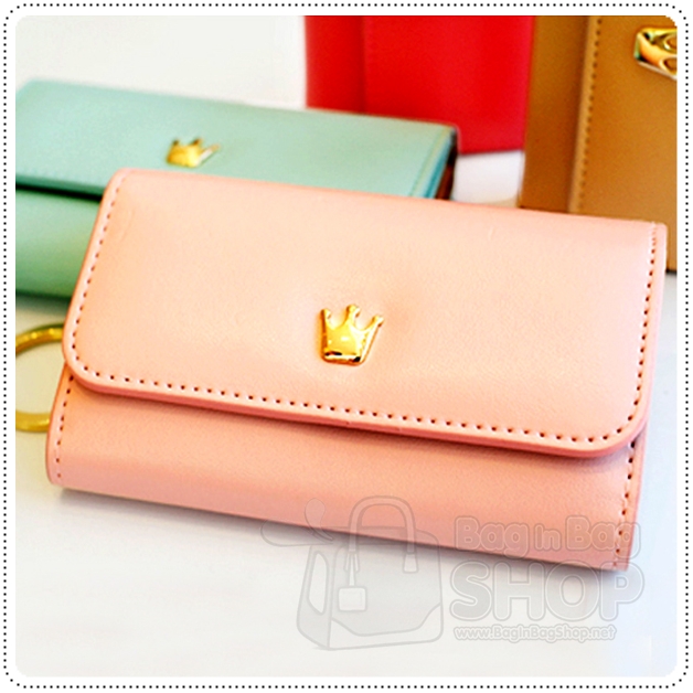 Crown keyring card wallet กระเป๋าใส่กุญแจ