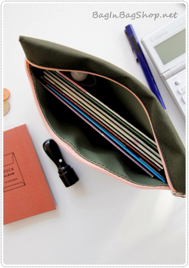 Bank Pouch กระเป๋าใส่สมุดบัญชี , บัตร ATM , เงินสด , ตรายาง