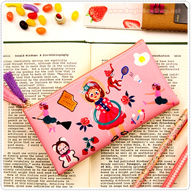 Clear Pencil Double Zip Case