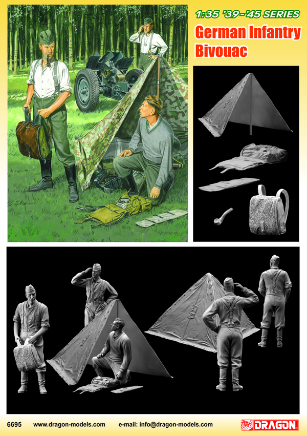 DRA6695 GERMAN WEHRMACHT BIVOUAC 1/35 SCALE