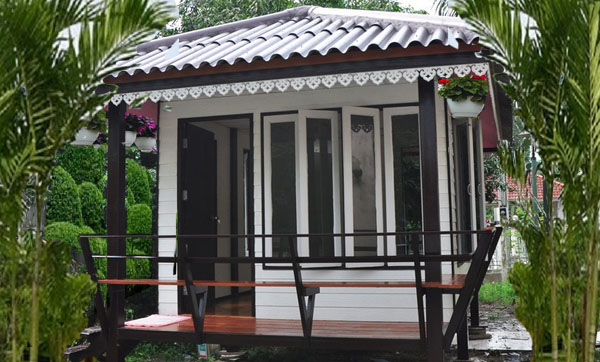 บ้านน็อคดาวน์ทรงปั้นหยา (OMH-16) ขนาด 3.00x5.00 เมตร