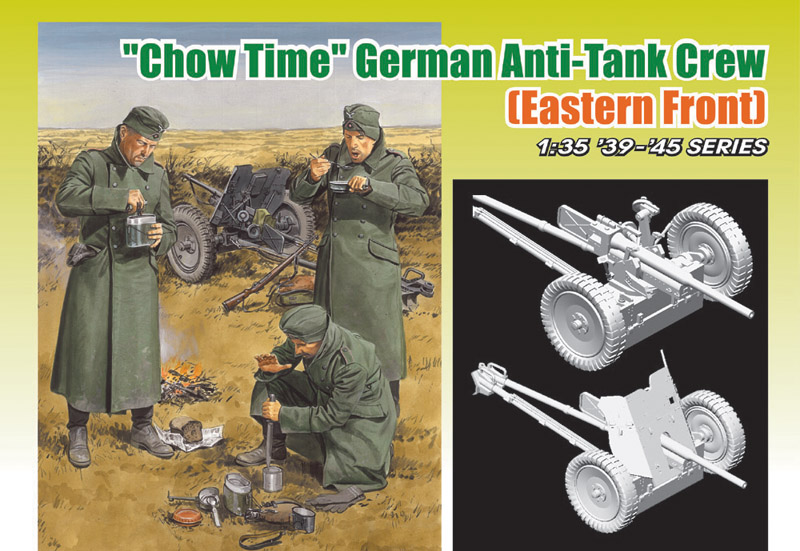 DRA6697 CHOW TIME GERMAN ANTI-TANK CREW 1/35 SCALE