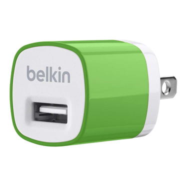 หัวชาร์จบ้าน belkin 1.0 แอมป์ (สีเขียว)