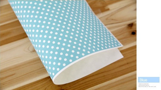 Felt : พิมพ์ลาย Dot มี 6 สี ขนาด 42x30 cm (พร้อมส่ง)