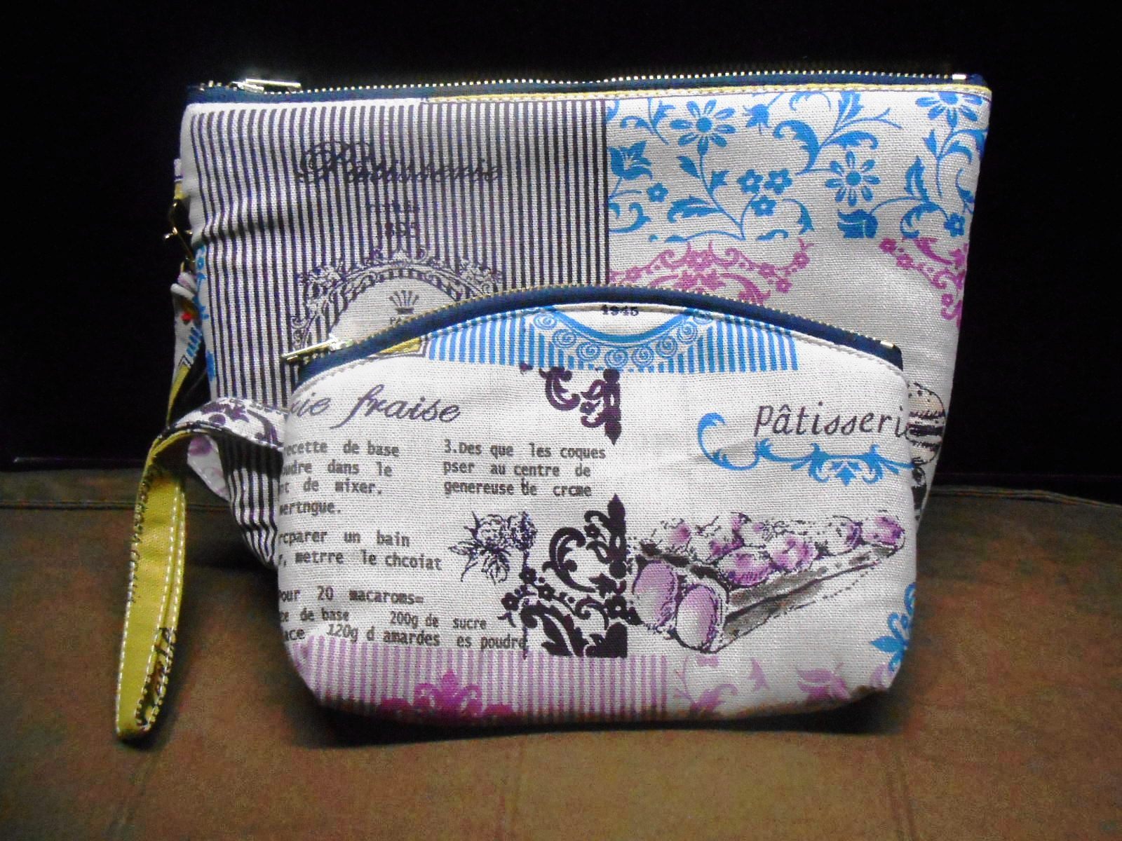 กระเป๋าลาย Macaron ผ้าดิบ