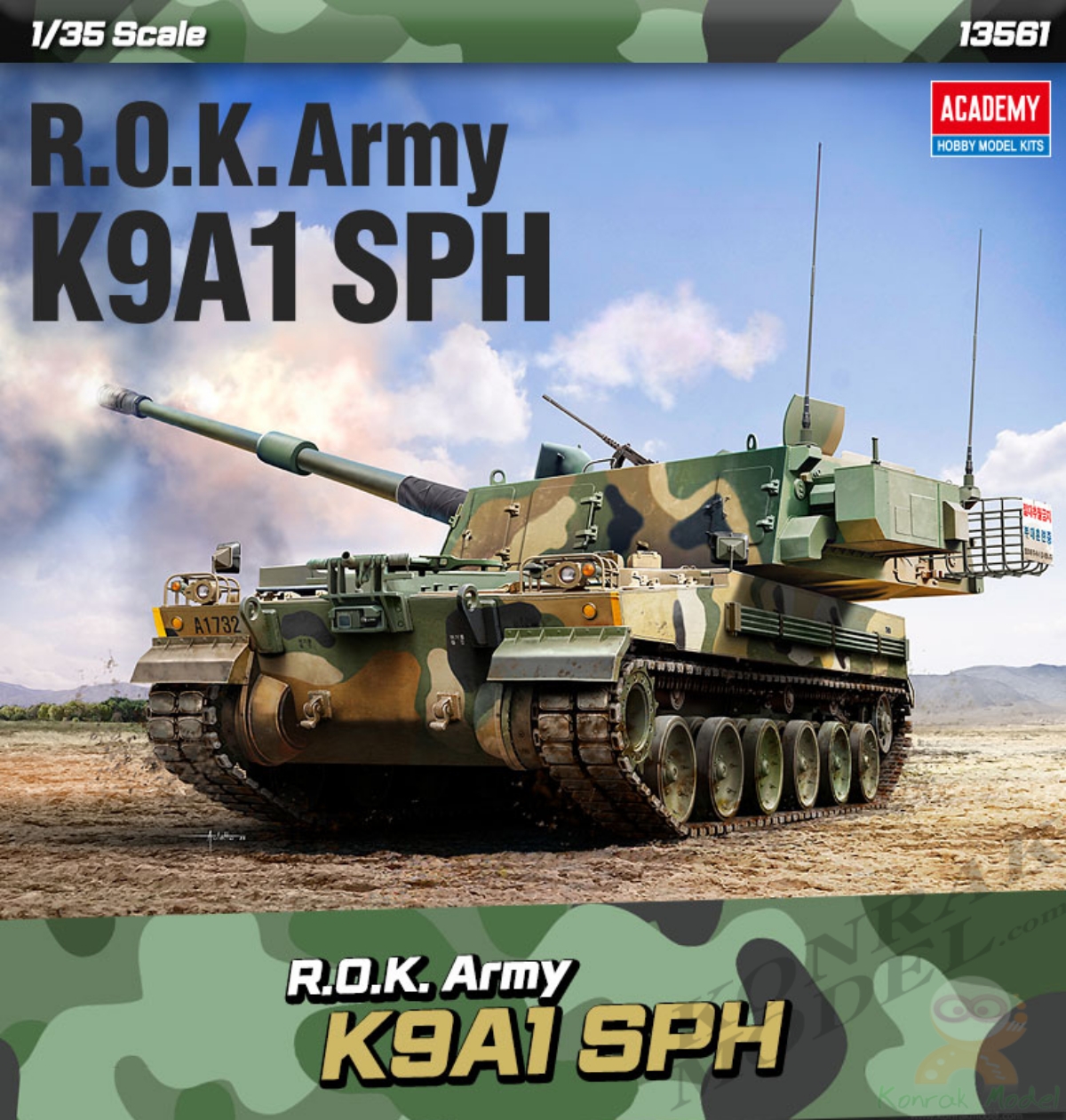 AC13561 ROK ARMY K9A1 155MM SELF-PROPELLED HOWITZER [1/35]