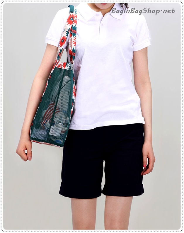 Coating Mesh Shopper Bag