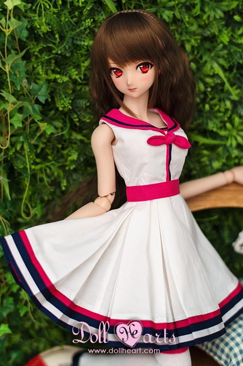 [SALE -40%] DD-L White & Hot Pink Sailor