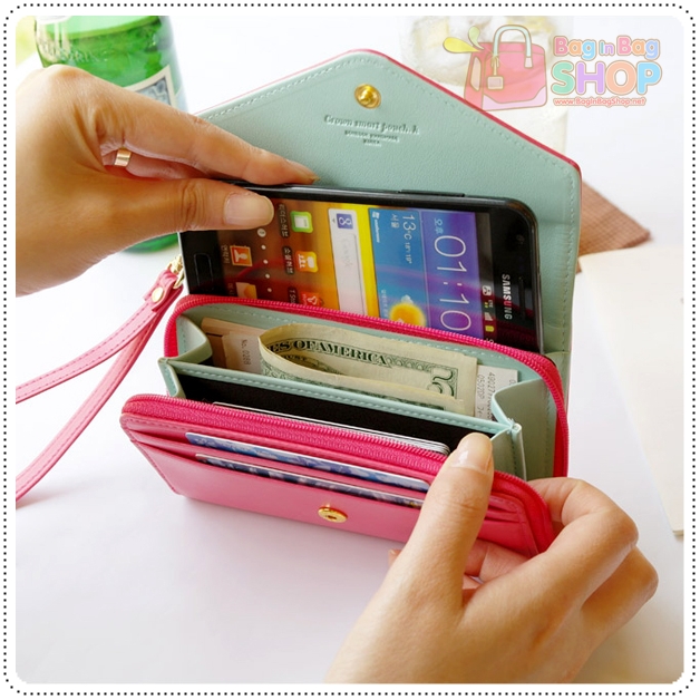 ลด 50% Crown Smart Pouch K กระเป๋าสตางค์ใส่สมาร์ทโฟน