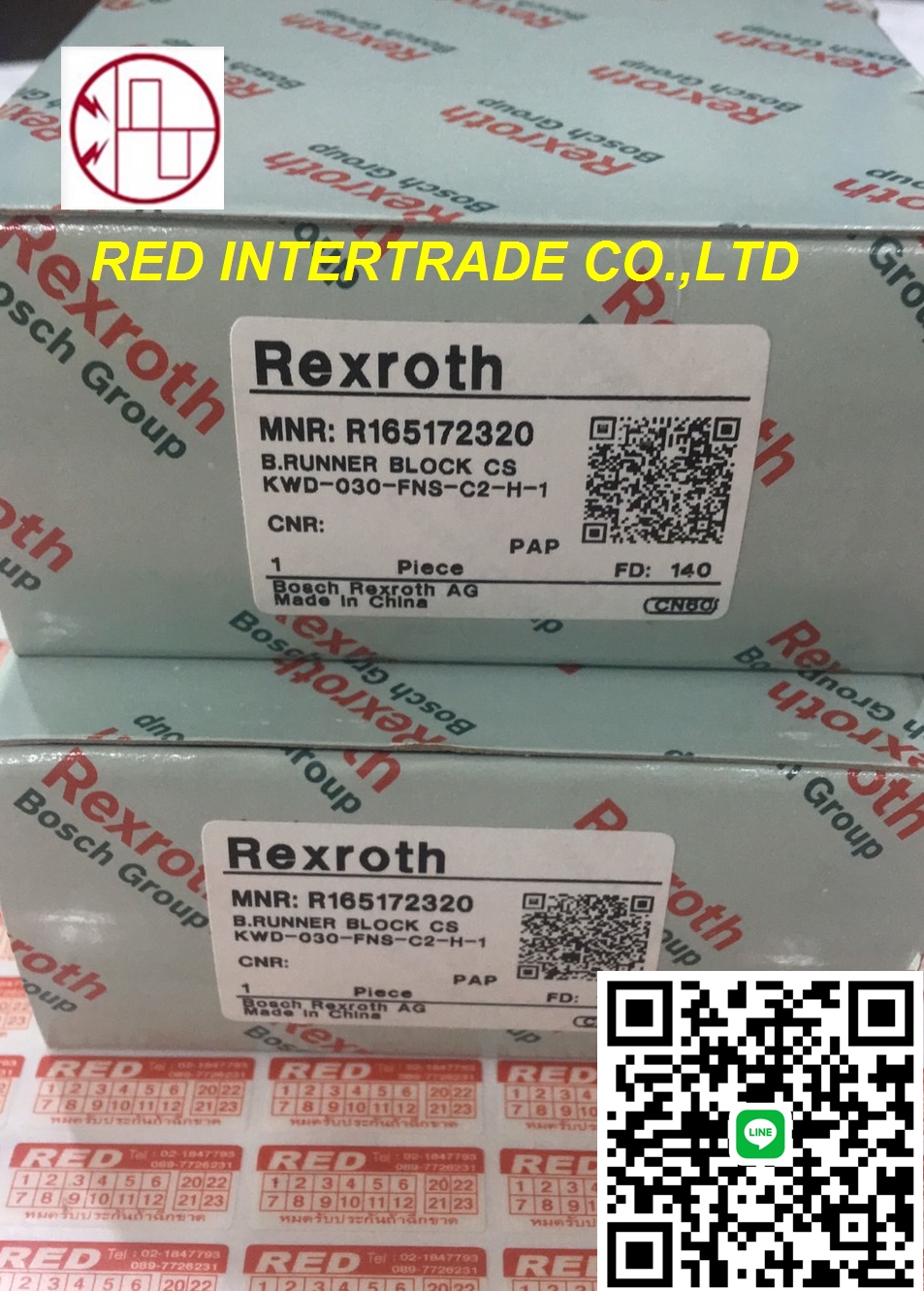 BOSCH REXROTH LINEAR R165172320 KWD-030-FNS-C2-H-1 Rexroth Ball Runner Blocks