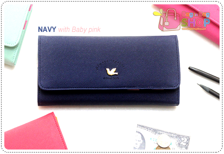 ลด 50% Two Stage Clear Wallet กระเป๋าสตางค์แบบยาว