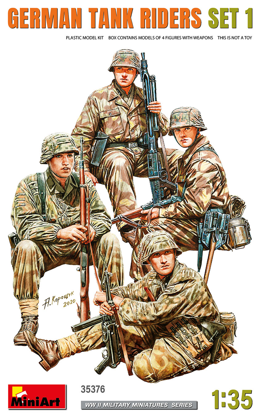 MI35376 GERMAN TANK RIDERS SET 1 [1/35]