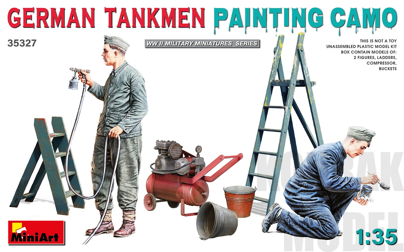 MI35327 GERMAN TANKMEN CAMO PAINTING 1/35