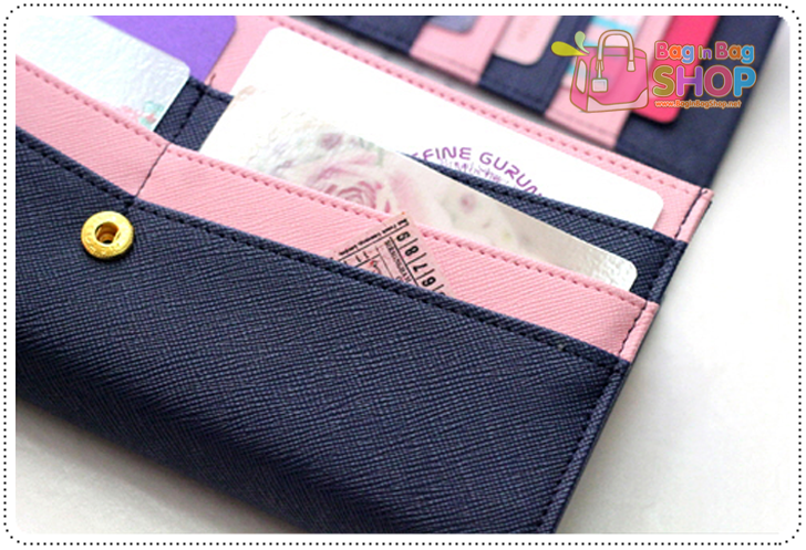 ลด 50% Two Stage Clear Wallet กระเป๋าสตางค์แบบยาว