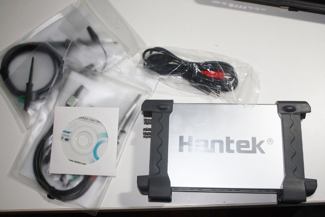 HaHantek 6022BE (20MHz, 48MS/s) Oscilloscope + 2 Probe Set and USB Cable