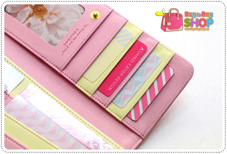 ลด 50% Two Stage Clear Wallet กระเป๋าสตางค์แบบยาว