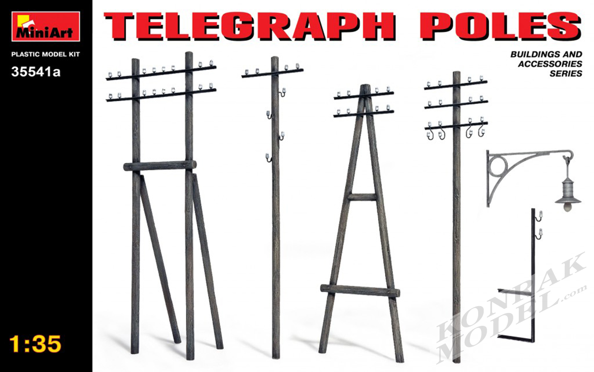 MI35541a TELEGRAPH POLES 1/35