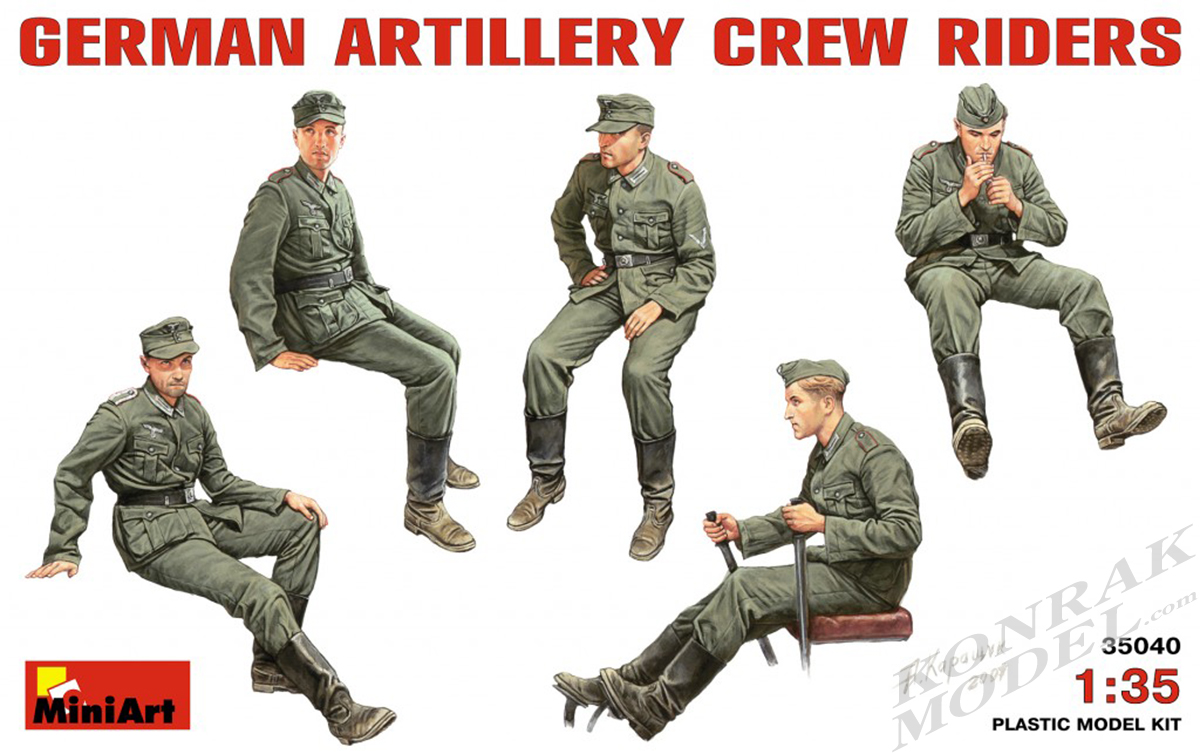 MI35040 GERMAN ARTILLERY CREW RIDERS 1/35