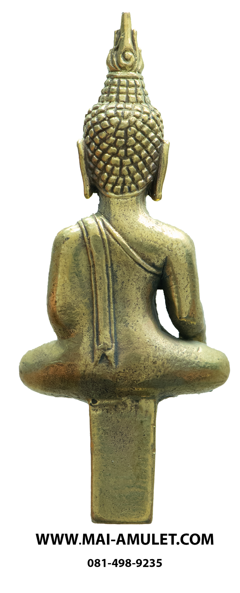 พระยอดธง ชัยชนะ เนื้อทองเหลือง หลวงพ่ออุ้น วัดตาลกง เพชรบุรี ปี 2550 ครับ (14.)