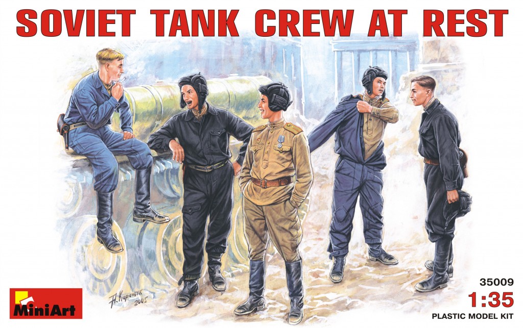 MI35009 SOVIET TANK CREW AT REST 1/35