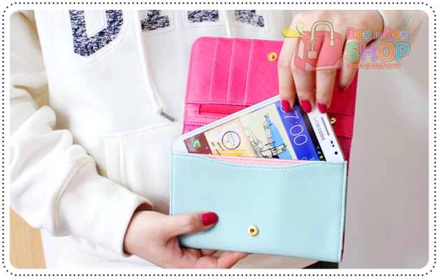 ลด 50% AMI MULTI POUCH กระเป๋าสตางค์ใส่มือถือรุ่นใหญ่ for Galaxy Note2