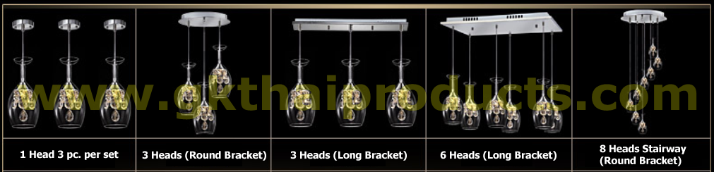 LED Wine glass light