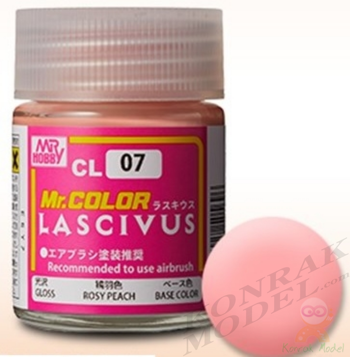CL07 LASCIVUS ROSY PEACH BASE COLOR GLOSS 18ML