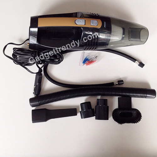 เครื่องดูดฝุ่นในรถยนต์เอนกประสงค์ 4 แบบใน 1 เดียวขนาด 100W (สีดำ) หรือ 4 in 1 Car Vacuum Cleaner 100W (Black)