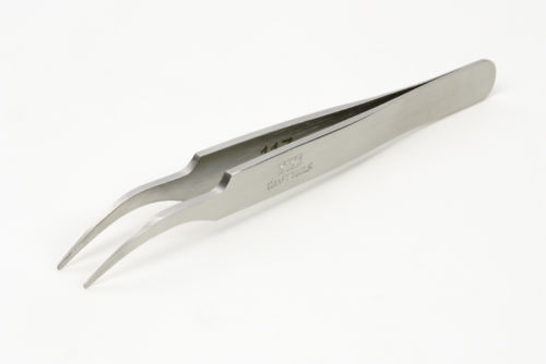 TA74108 HG Angled tweezers(ปลายโค้งมน)