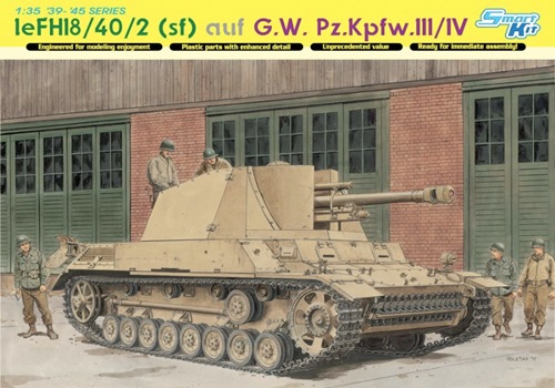 DRA6710 leFH18/40/2 (sf) auf G.W. Pz.Kpfw.III/IV (1/35)