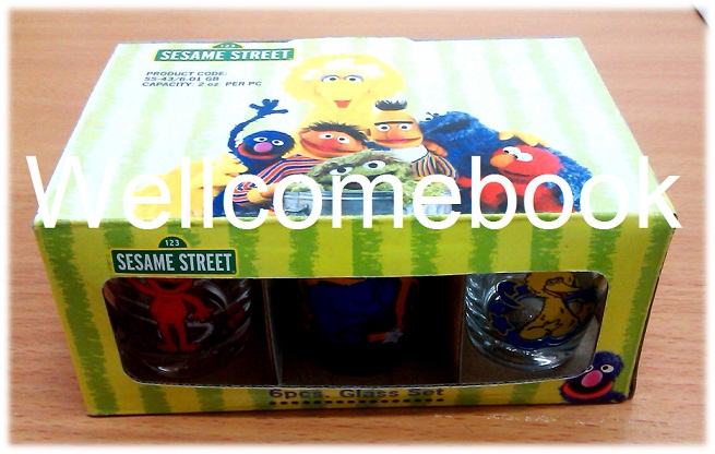 Xชุดแก้วน้ำลาย 'Sesamy Street: Elmo' 6 ใบ