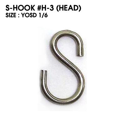 S-HOOK : H-3 (HEAD) size YOSD1/6