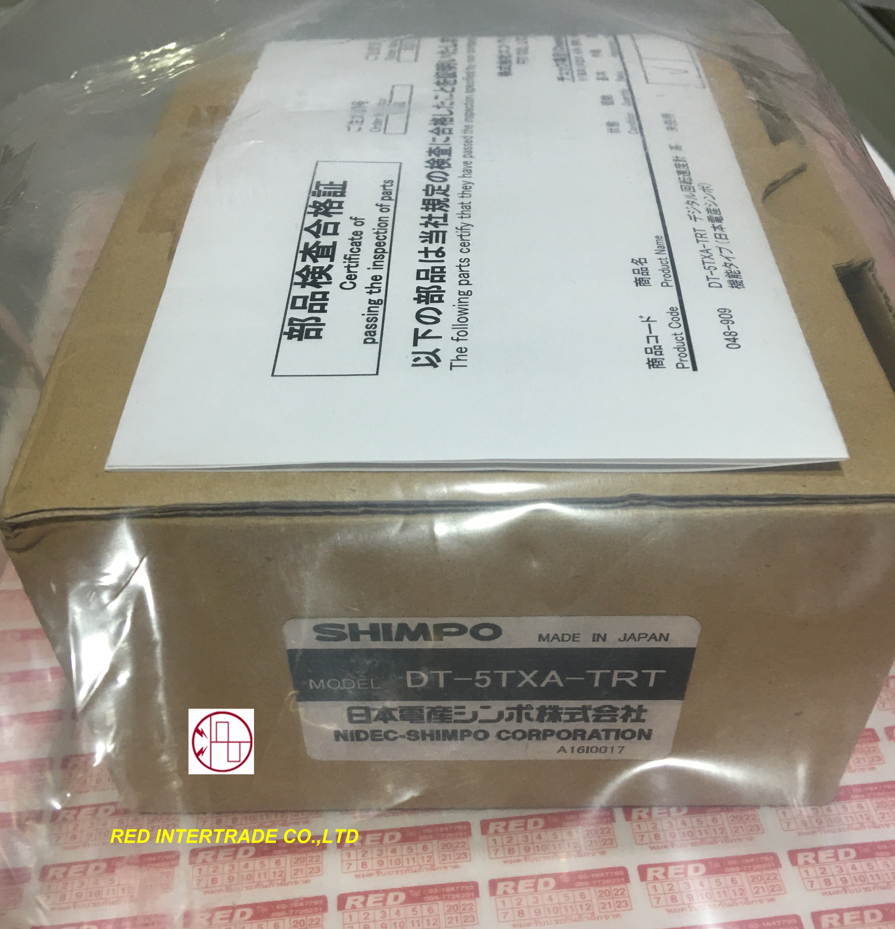 DT-5TXA-TRT SHIMPO TACHOMETER เครื่องวัดความเร็วรอบ