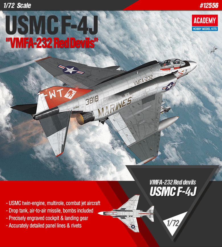 AC12556 F-4J Phantom II 'VMFA-232 1/72