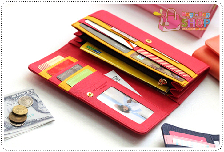 ลด 50% Two Stage Clear Wallet กระเป๋าสตางค์แบบยาว