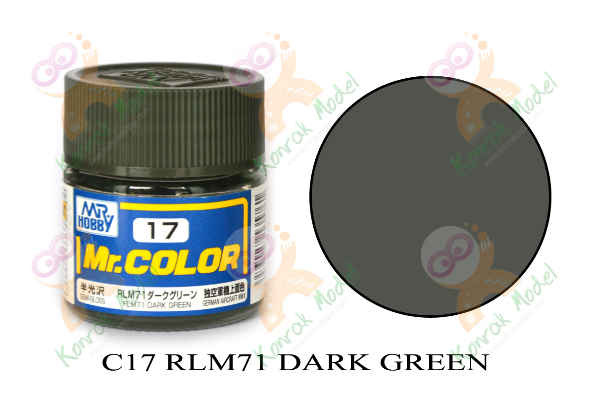 C17 RLM71 Dark Green Semi-Gloss 10ml