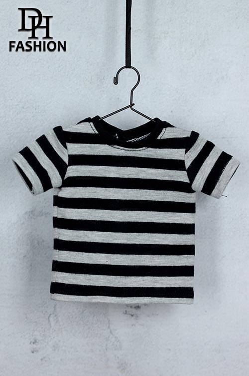 [PRE-ORDER] MSD GREY & BLACK STRIPE T-SHIRT