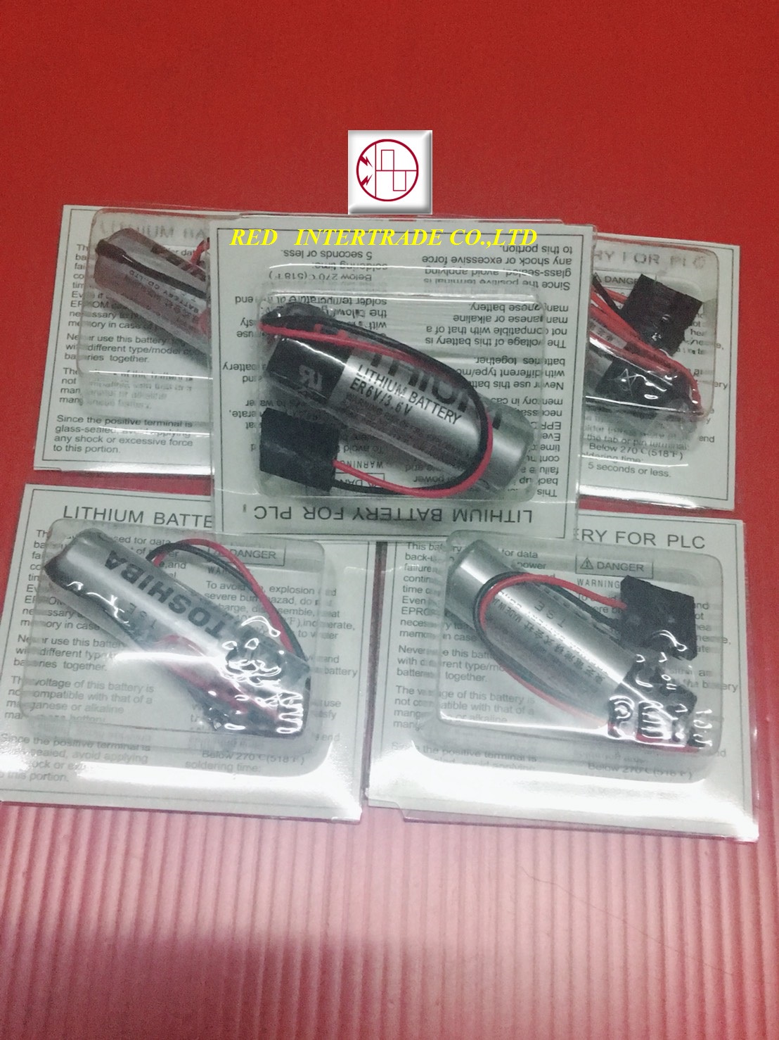 ER6V / 3.6v LITHIUM BATTERY TOSHIBA ขายbatt PLC