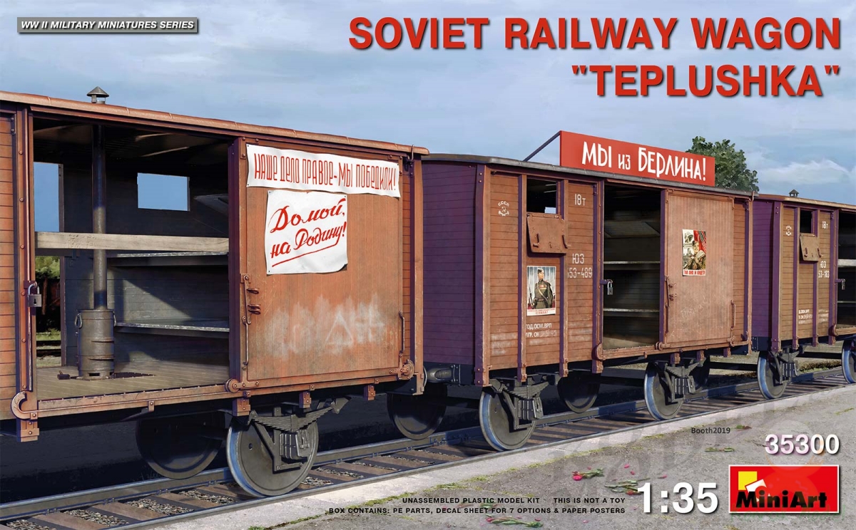 MI35300 SOVIET RAILWAY WAGON “TEPLUSHKA” 1/35