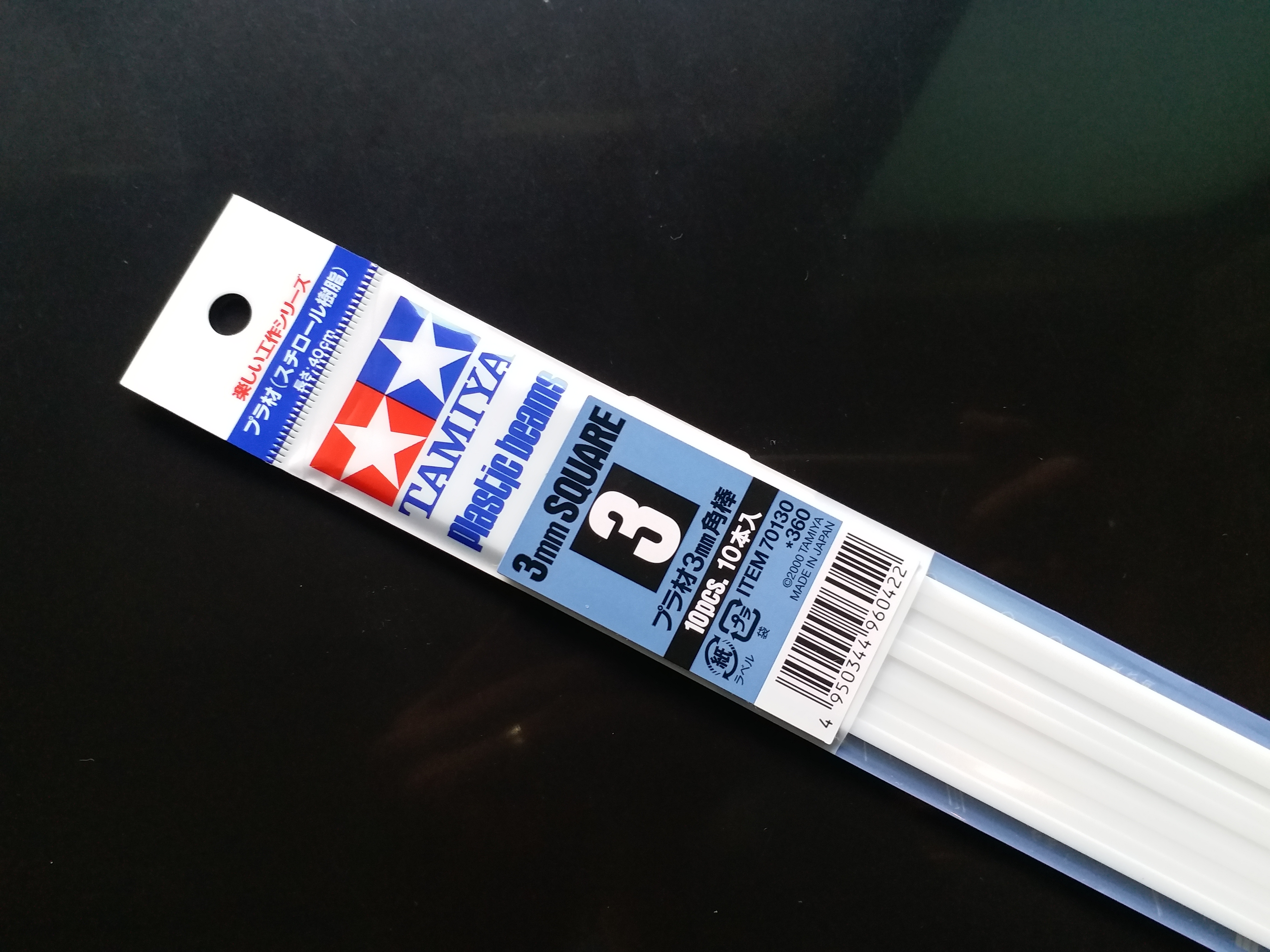 TA70130 Plastic Beams 3mm Square *10 (สีเหลี่ยมตัน)