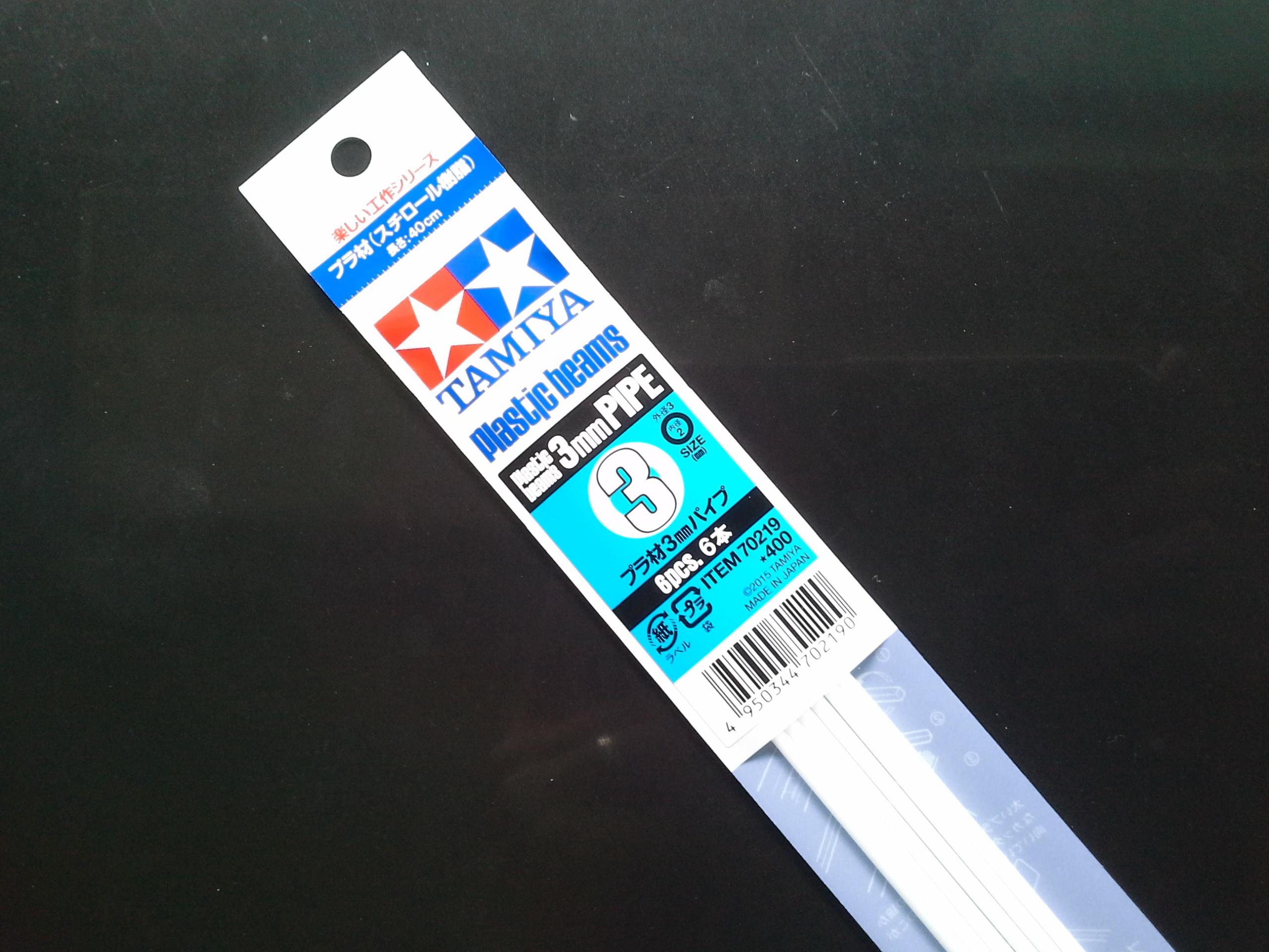 TA70219 Plastic Beams 3mm (6pcs.)(กลมกลวง)