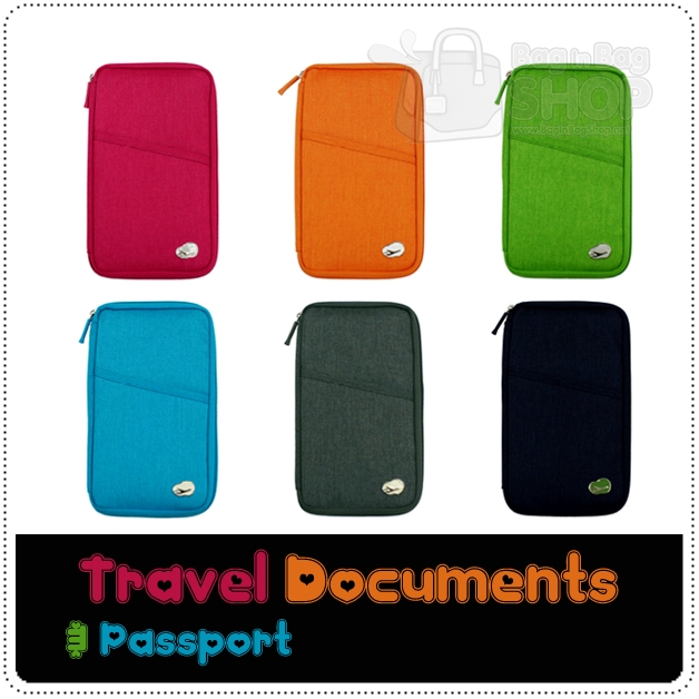 Travel Documents & Passport กระเป๋าเก็บเอกสารการเดินทาง