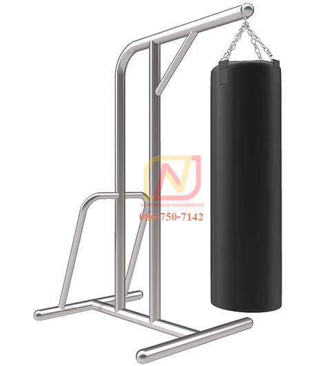 FTS-46 เครื่องออกกำลังกายกลางแจ้งสแตนเลส อุปกรณ์กระสอบทราย พร้อมขาตั้ง