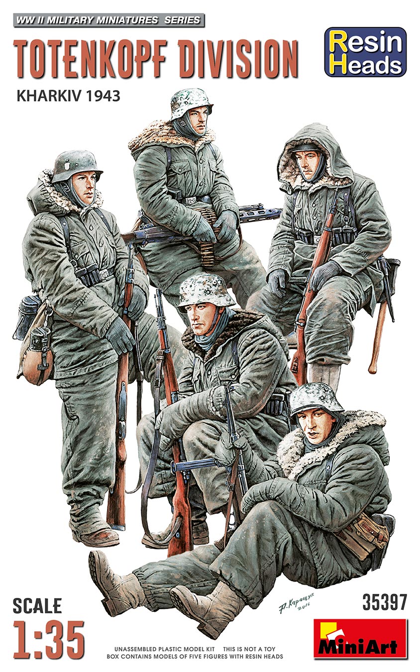 MI35397 TOTENKOPF DIVISION. KHARKOV 1943. RESIN HEADS 1/35