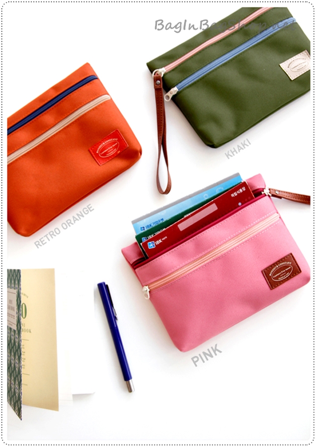 Bank Pouch กระเป๋าใส่สมุดบัญชี , บัตร ATM , เงินสด , ตรายาง