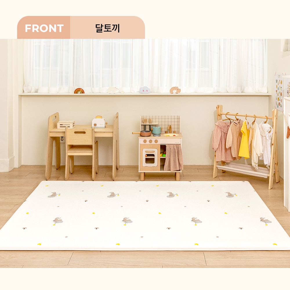 แผ่นรองคลาน PARKLON Air Bubble Mat ขนาด 150x230 หนา 4.0 cm ลาย Moon Rabbit